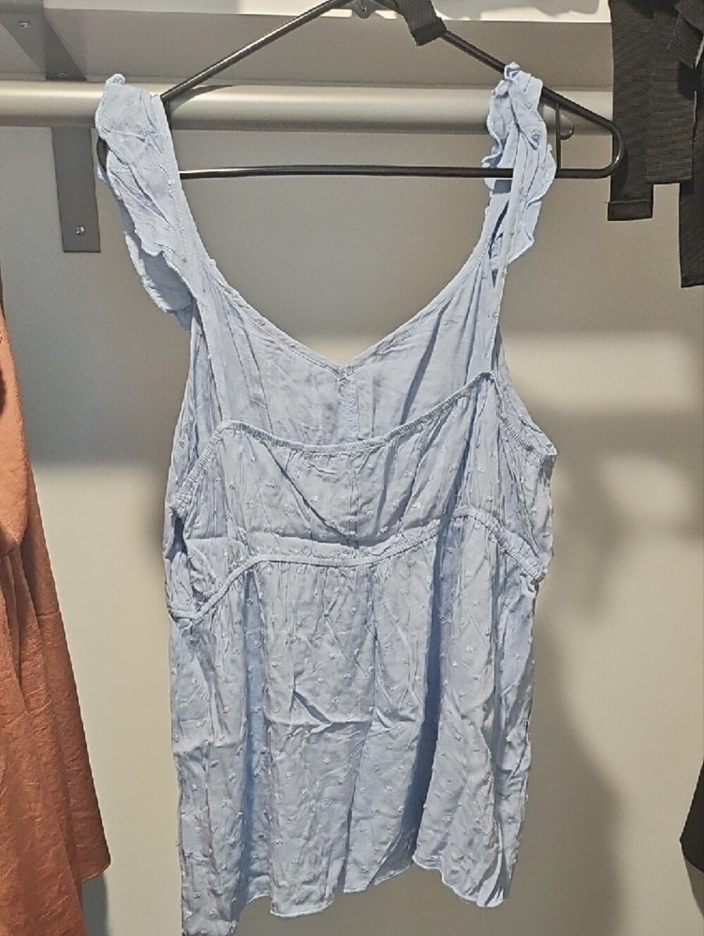 PatPat Light Blue Ruffle Tank Top - Picture 2 of 2